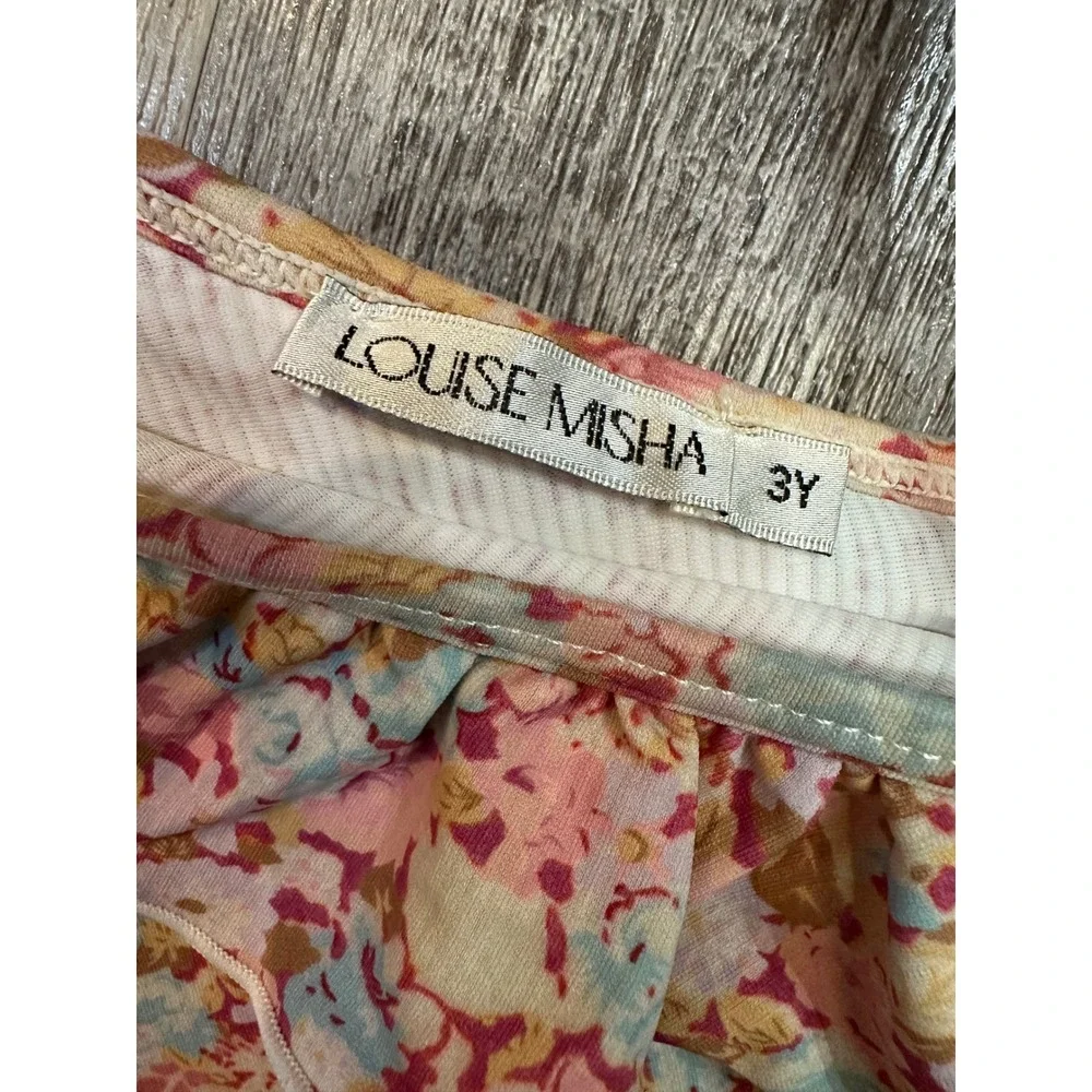 Louise Misha Girls Audrey One Piece‎ Swimsuit Pink Sweet Pastel Floral 3Y SS24